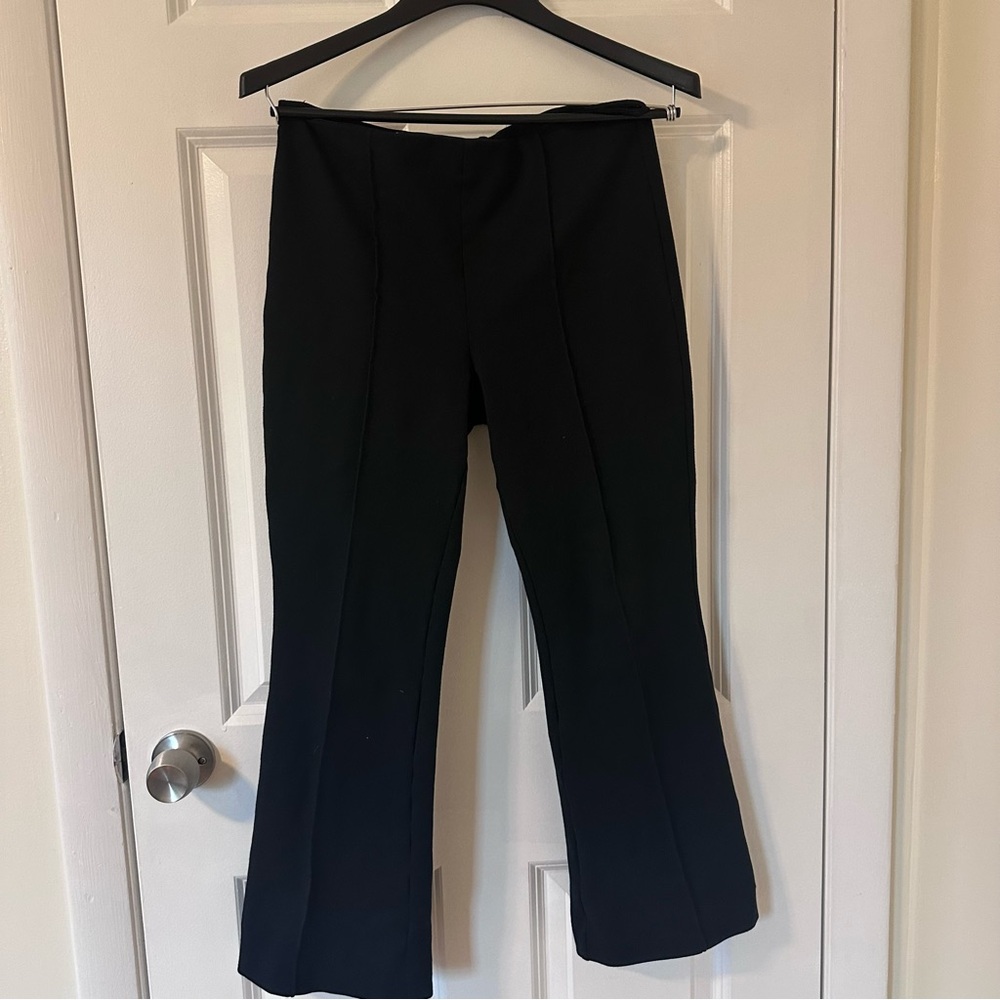 Maeve Black Boot-Cut Dress Pants